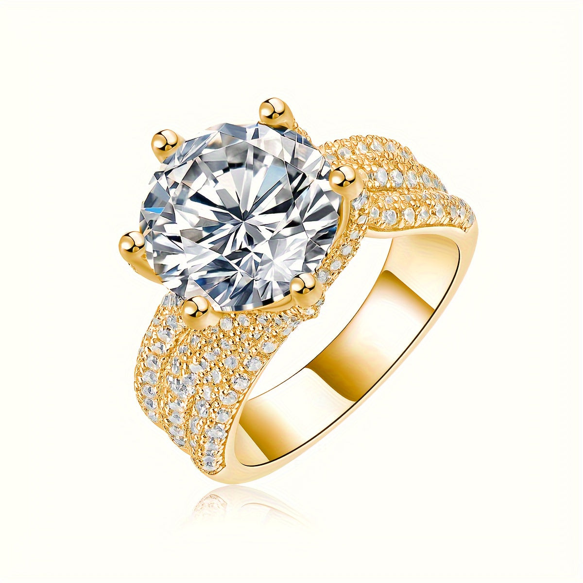 Carat moissanite ring