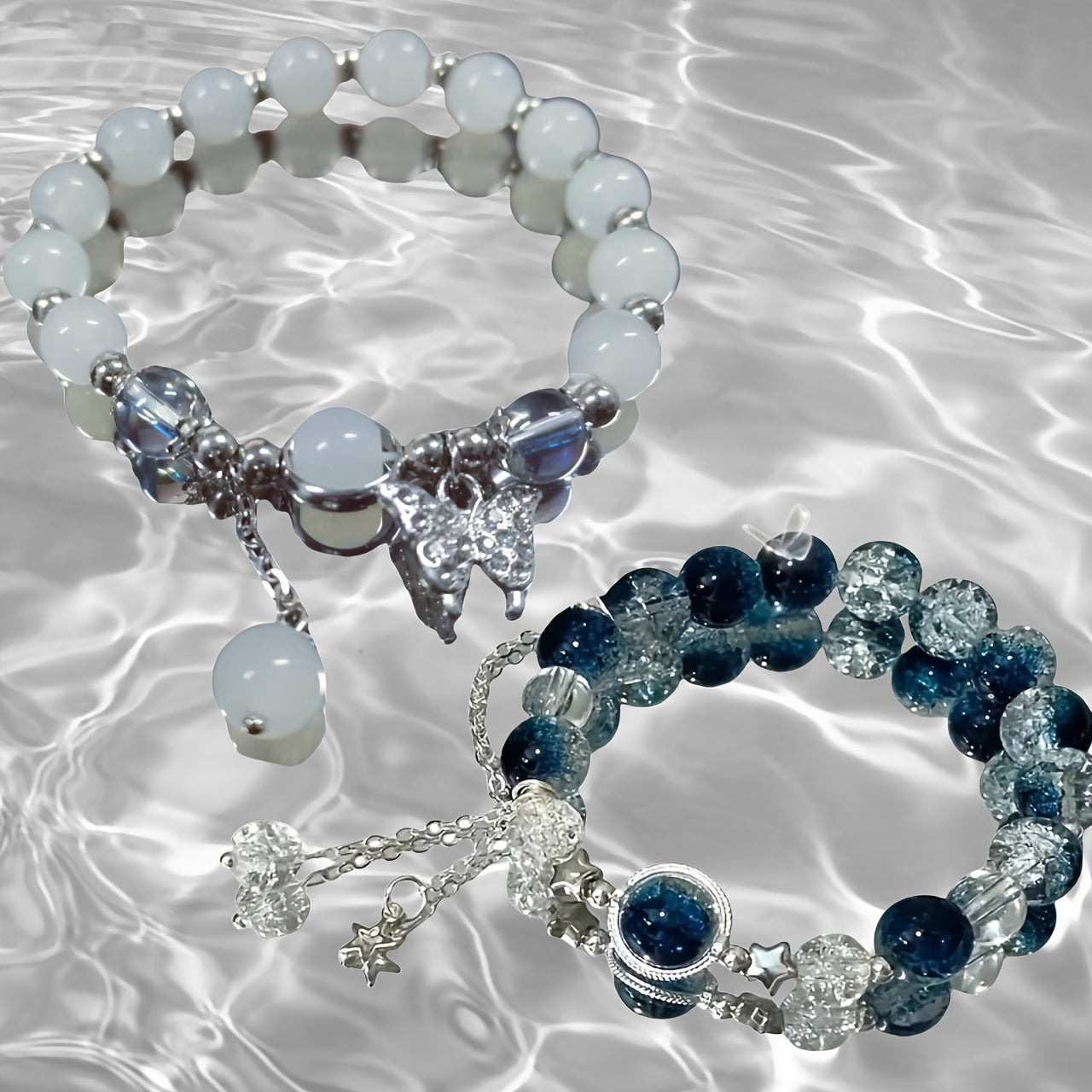 Зоряний скляний браслет