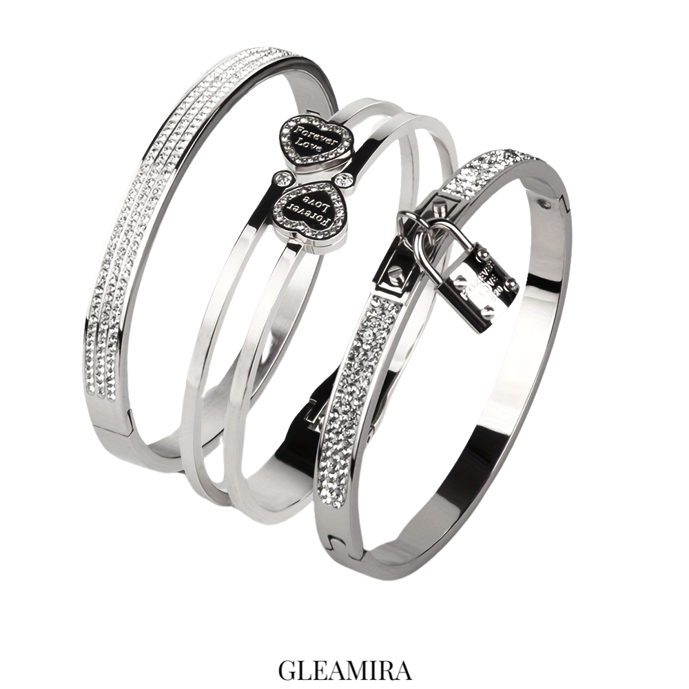 GoldenCharm Bracelet Set