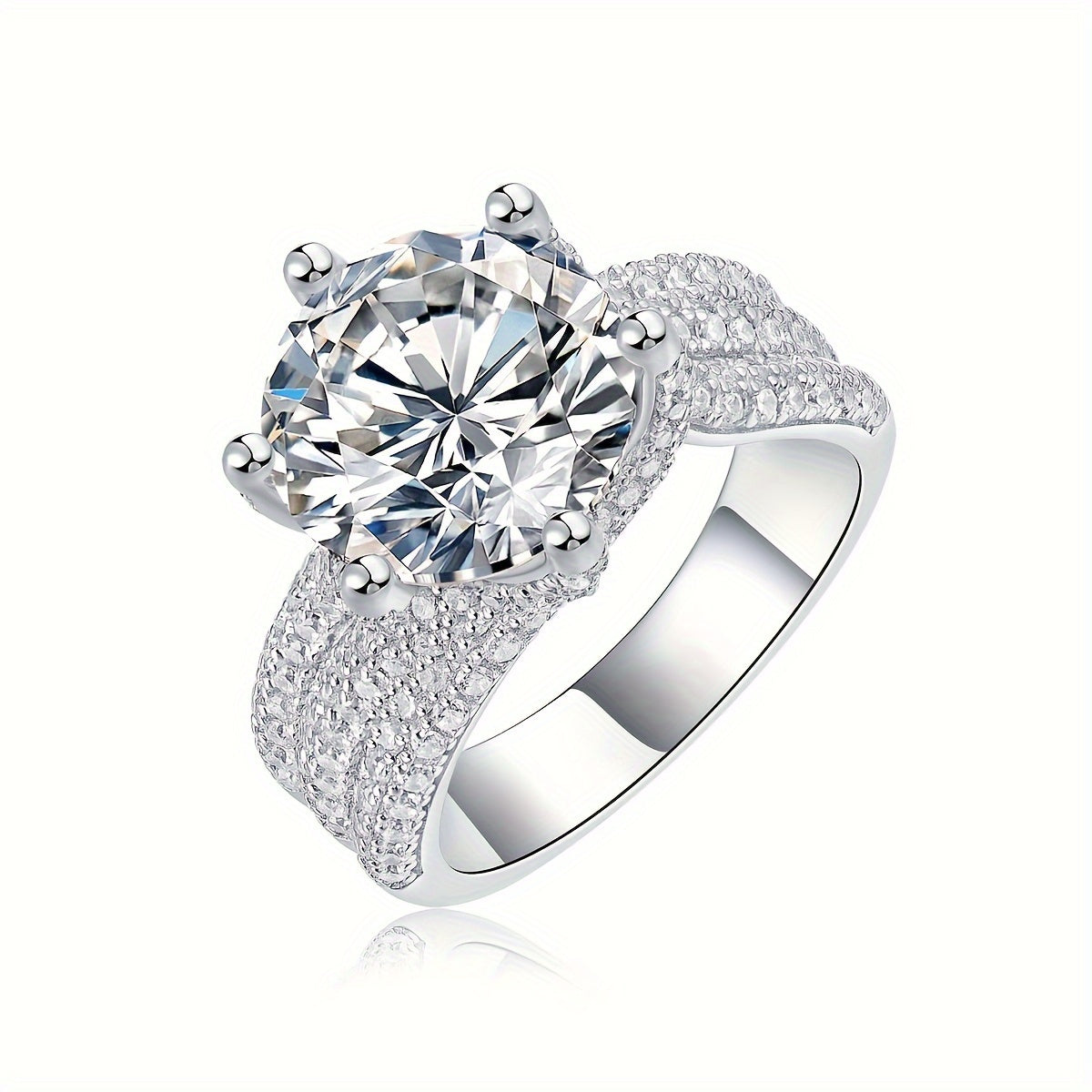Carat moissanite ring